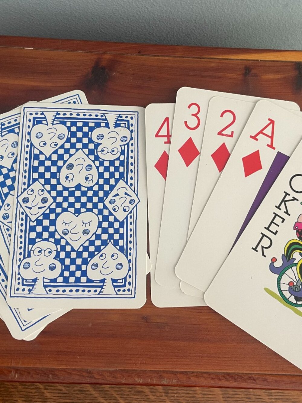 Vintage Deck Playing Cards Kids Large Workman Publishing Cartoon Illustrated
